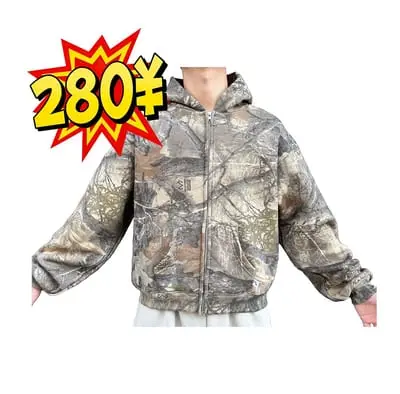 Ak*mbo HOODIE - REALTREE CAMO【zip up】
