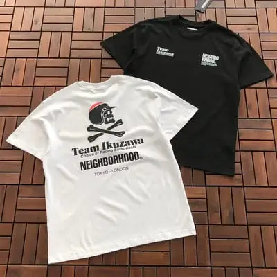 ￥ ~ 109 NEIGHBORHOOD & TEAM IKUZAWA T-SHIRT 55072840 (im 185CM 70KG iwear size M in the photo)