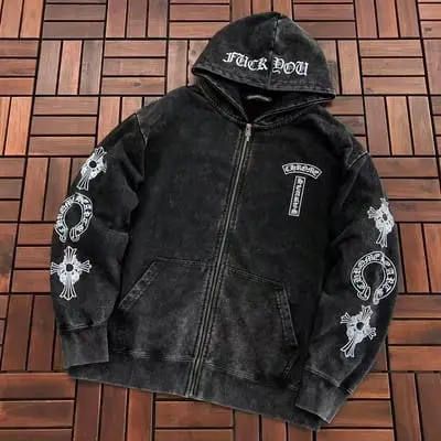 ￥~246 CH🔥OM🔥 HE🔥RTS HOODIE 66081214 (im 185CM 70KG iwear size S in the photo)