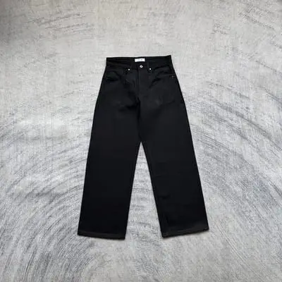 C*le ivy raw selvedge black denim