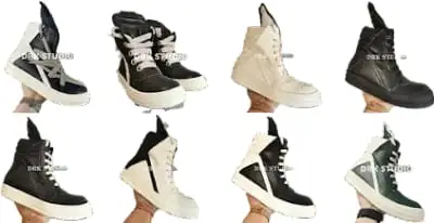 Rick Owens Geobasket High Top Sneakers [DRK Studio Batch]