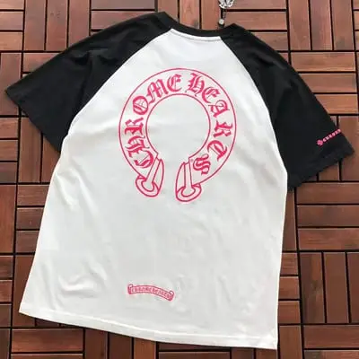 ￥~85 CH🔥OM🔥 HE🔥RTS T-SHIRT 77071410 (im 185CM 70KG iwear size M in the photo)