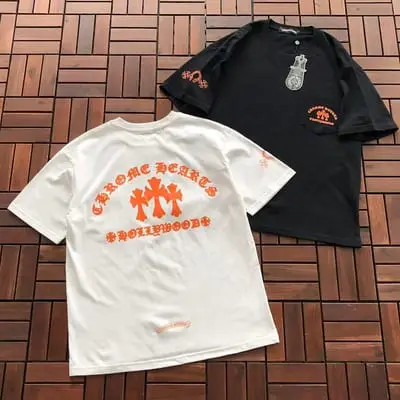 ￥~86 CH🔥OM🔥 HE🔥RTS T-SHIRT 77071404 (im 185CM 70KG iwear size M in the photo)