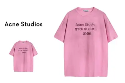 Pink Acne Studios T-shirt Tee