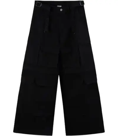 Vetements Black Oversized Transformer Cargo Pants