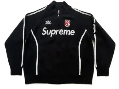 Supreme x Umbro Black Knit Sweater