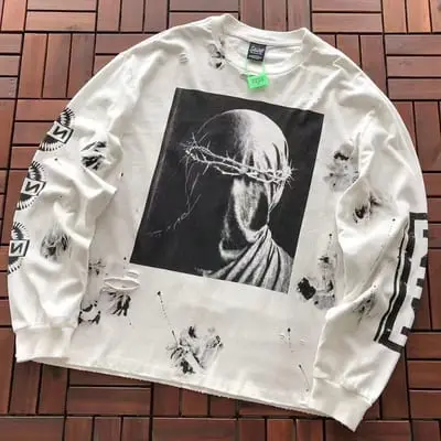 ￥ ~ 135 SAINT MICHAEL LONG-SLEEVE 55071915 (im 185CM 70KG iwear size S in the photo)