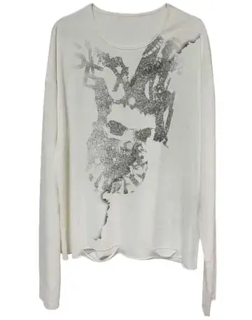 Human Voices White Long Sleeve Tee