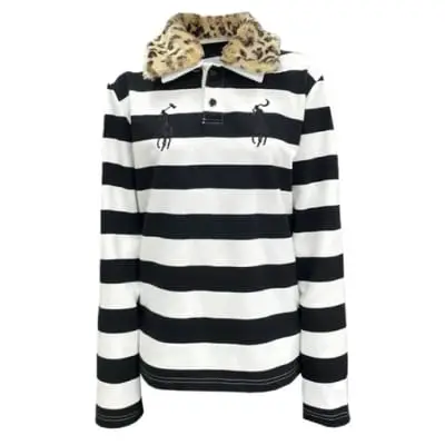 Hammer and Sickle Horse Long Sleeve Fur Polo