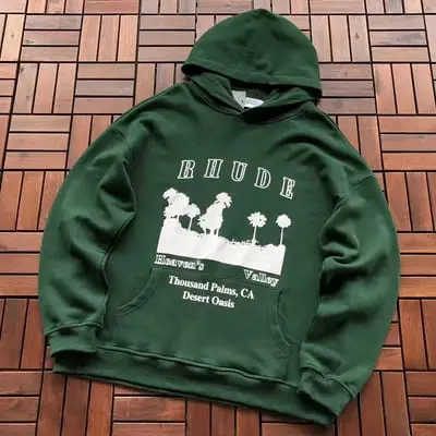 ￥~139 R🔥U🔥E HOODIE 77080328 (im 185CM 70KG iwear size M in the photo)