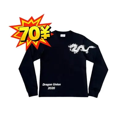 Dragon Soaring Shoulder Span LS Tee - Black