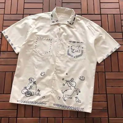 ￥~125 AI🔥E L🔥🔥N D🔥RE T-SHIRT SHIRT 77040920 (im 185CM 70KG iwear size M in the photo)