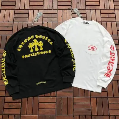 ￥~109 CH🔥OM🔥 HE🔥RTS LONG-SLEEVE 77081120 (im 185CM 70KG iwear size S in the photo)