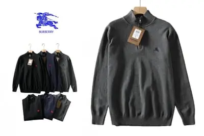 Burberry Quarter Zip Sweater