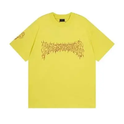 Yellow letters BALENCIAGA TEE