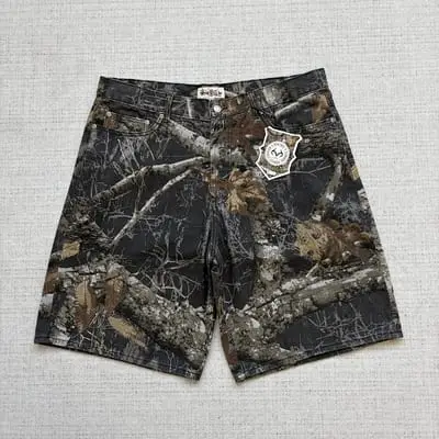 Stussy Denim Shorts Unisex Camouflage