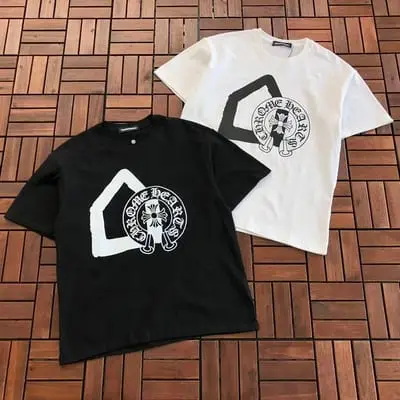 ￥~85 CH🔥OM🔥 HE🔥RTS & DSM T-SHIRT 77081102 (im 185CM 70KG iwear size M in the photo)