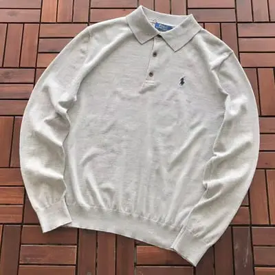 ￥~229 RA🔥PH🔥AU🔥EN SWEATER POLO 77071062 (im 185CM 70KG iwear size M in the photo)