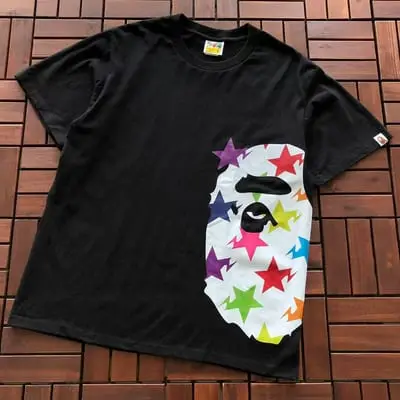 ￥~75 BAPE T-SHIRT 66072243 (im 185CM 70KG iwear size M in the photo)
