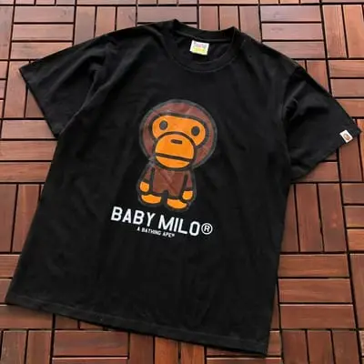 ￥~75 BAPE T-SHIRT 66072223 (im 185CM 70KG iwear size M in the photo)