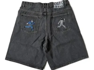 Poser Cop and Robber Denim Shorts