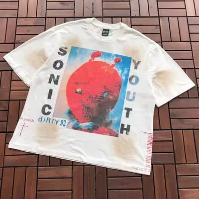 ￥~125 SAINT MICHAEL T-SHIRT 55080604 (im 185CM 80KG iwear size S in the photo)
