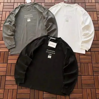￥~129 ACNE STUDIOS LONG-SLEEVE 66080622 (im 185CM 80KG iwear size M in the photo)