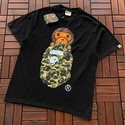 ￥~75 BAPE T-SHIRT 66072218 (im 185CM 70KG iwear size M in the photo)