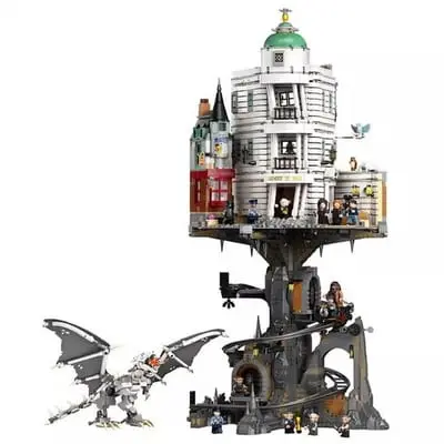 LEGO Harry Potter-compatible Gringotts Wizarding Bank building block model toy