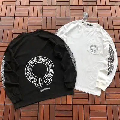 ￥~109 CH🔥OM🔥 HE🔥RTS LONG-SLEEVE 77071415 (im 185CM 70KG iwear size M in the photo)
