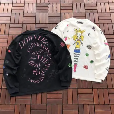 ￥ ~ 219 HELLSTAR LONG-SLEEVE 55070239 (im 185CM 70KG iwear size M in the photo)