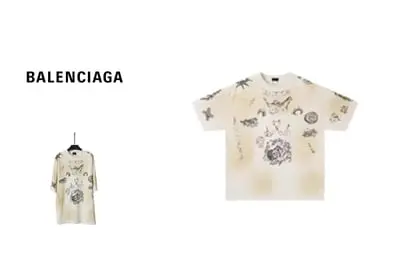 Balenciaga Graffiti T-shirt Tee