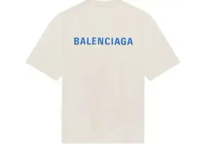 Balenciaga Blue Logo Tee