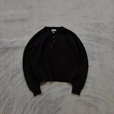 Fyredwrld FISHERMAN KNIT HENLEY (inspired by forthon.la)