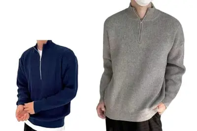 Half-zip sweater