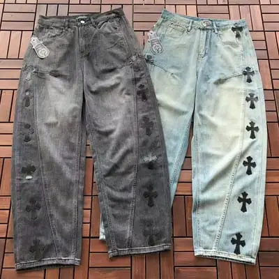 ￥~179 CH🔥OM🔥 HE🔥RTS JEANS 77070117