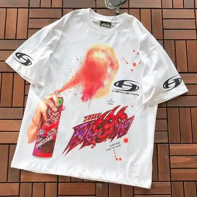 ￥~79 HELLSTAR T-SHIRT 77072266 (im 185CM 80KG iwear size M in the photo)