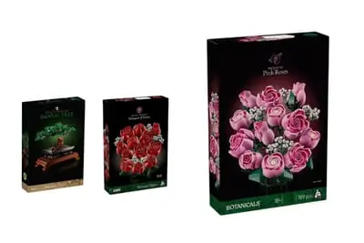 Lego 【Pink Baby's Breath Roses】