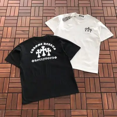 ￥~85 CH🔥OM🔥 HE🔥RTS T-SHIRT 77070105 (im 185CM 80KG iwear size M in the photo)