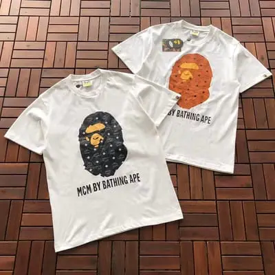 ￥~75 BAPE T-SHIRT 66072235 (im 185CM 70KG iwear size M in tG iwear size S in the photo)