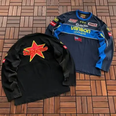 ￥~119 S🔥P🔥E🔥E & VANSON LEATH LONG-SLEEVE 77080713 (im 185CM 80KG iwear size M in the photo)
