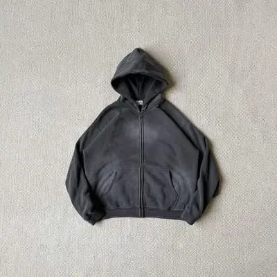 Dragonunion Dirty Fit Zip Hoodie（Drak Gray）