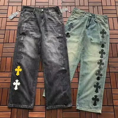 ￥~179 CH🔥OM🔥 HE🔥RTS JEANS 77070118 (im 185CM 80KG iwear size 32 in the photo)