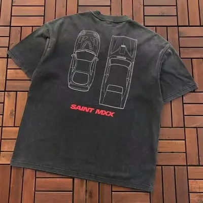 ￥ ~ 115 SAINT MICHAEL T-SHIRT 55072203 (im 185CM 70KG iwear size S in the photo)