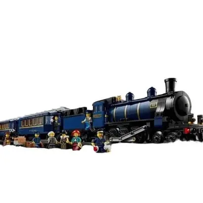 Lego-compatible Orient Express train building block toy