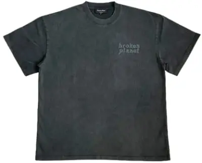 Broken Planet Market Basic Washed Black Tee