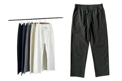 Japanese retro linen pants