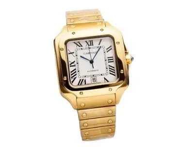 Cartier Santos de Cartier All-gold watch