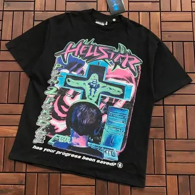 ￥ ~ 119 HELLSTAR T-SHIRT 55081474 (im 185CM 70KG iwear size L in the photo)