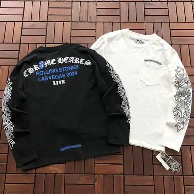 ￥~109 CH🔥OM🔥 HE🔥RTS LONG-SLEEVE 77081320